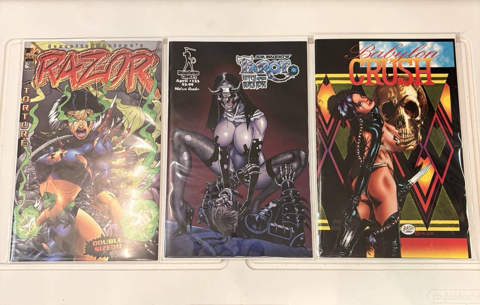 Razor 6, Tarot Witch of the Black Rose 133 Cover B, Babylon Crush 1 Comic Mature