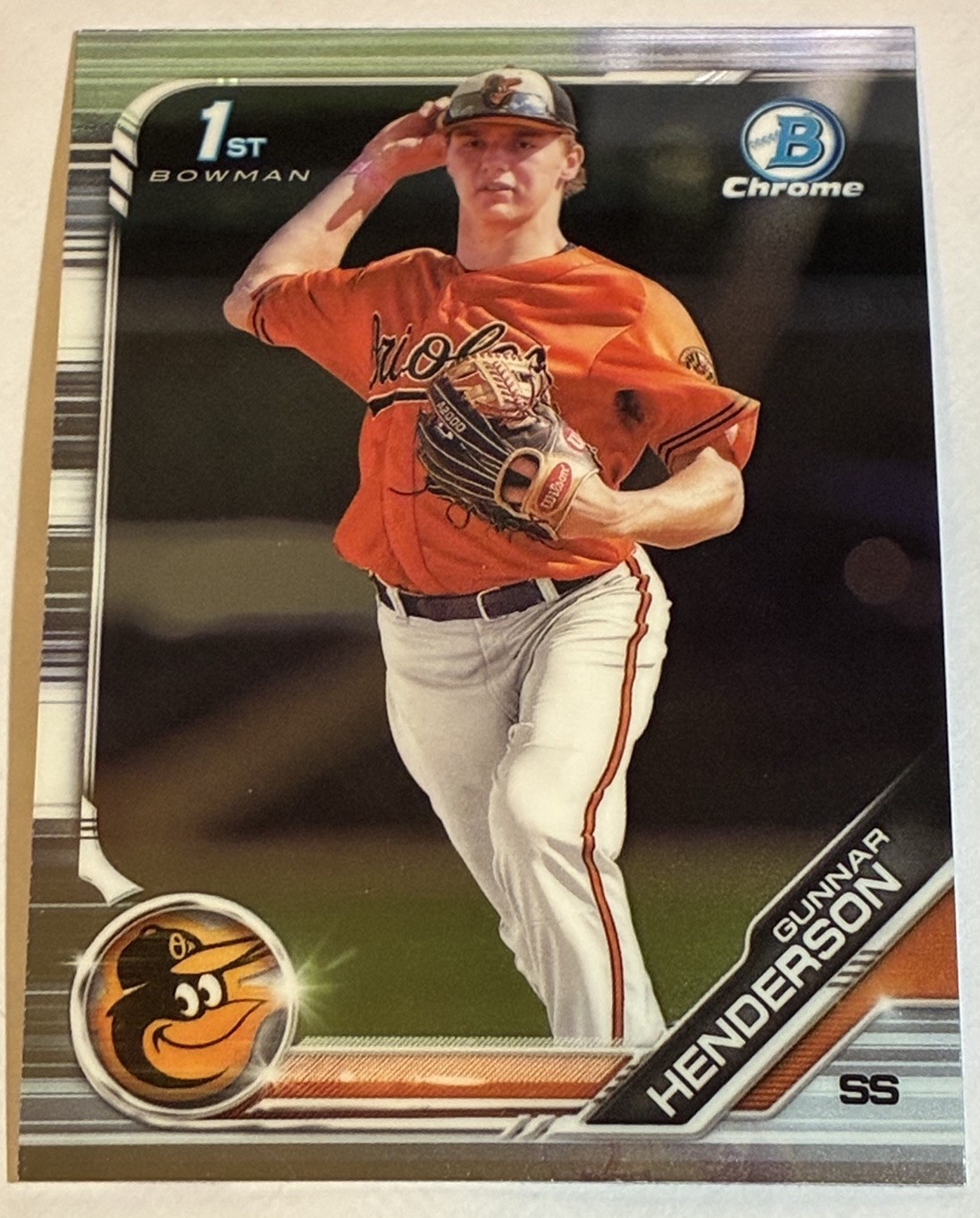 2019 Bowman Chrome Draft Gunnar Henderson #BDC-22 NM 1st First