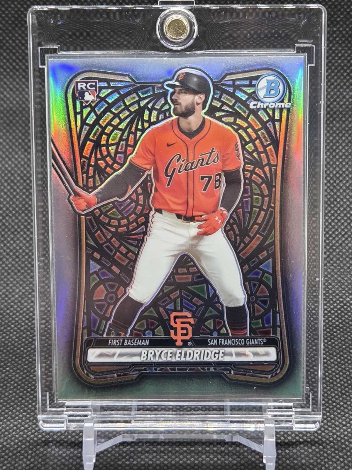 2026 Bowman Chrome Bryce Eldridge #58 Etched In Glass Variation 2026 Bowman Chrome Bryce Eldridge #58 Etched In Glass Variation