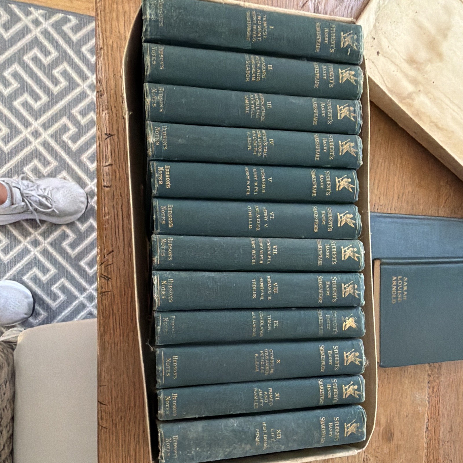 Shakespeare Works Vol I Revised Illustrated HC Boston 1885