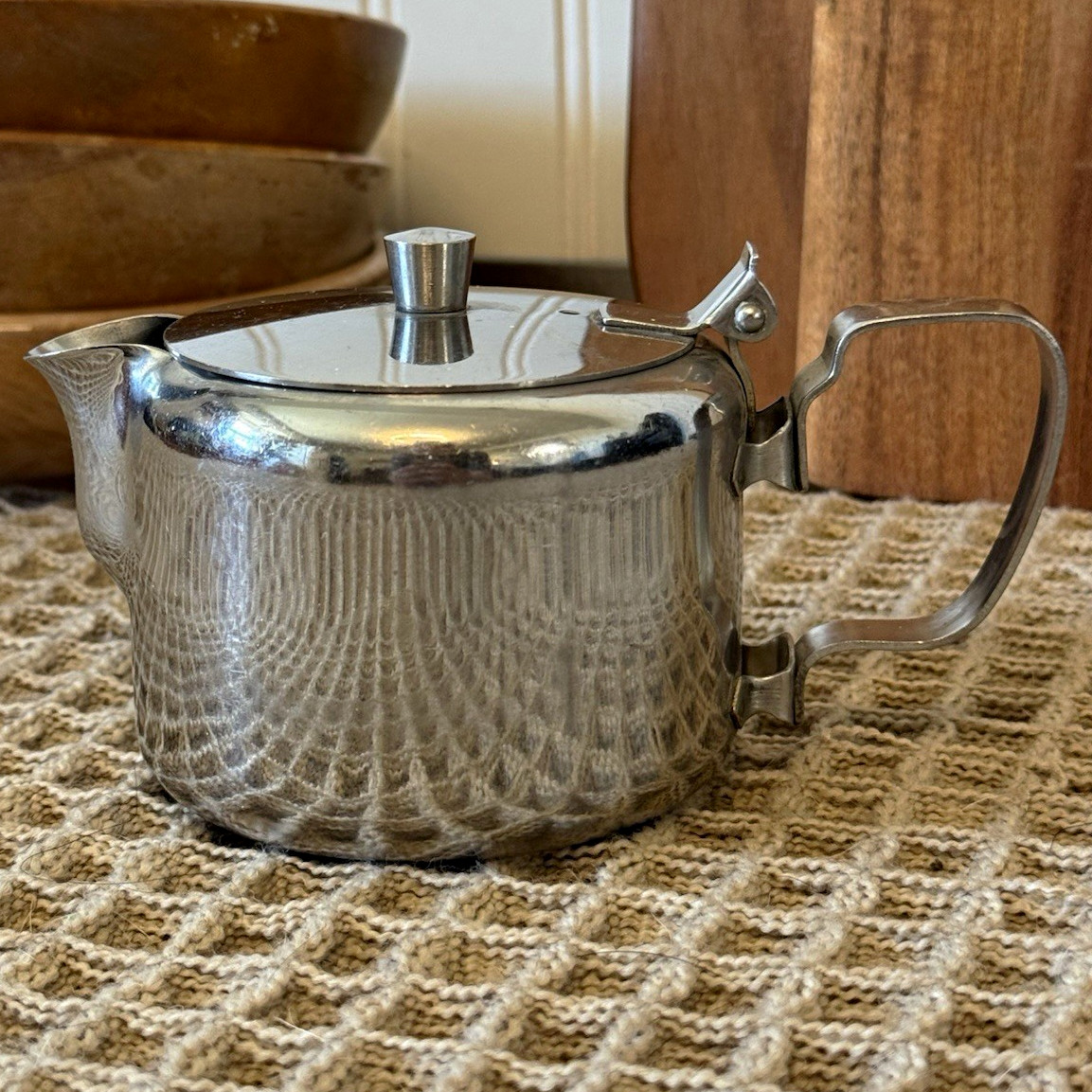 Vtg Gemco Stainless Steel Creamer pot Japan 