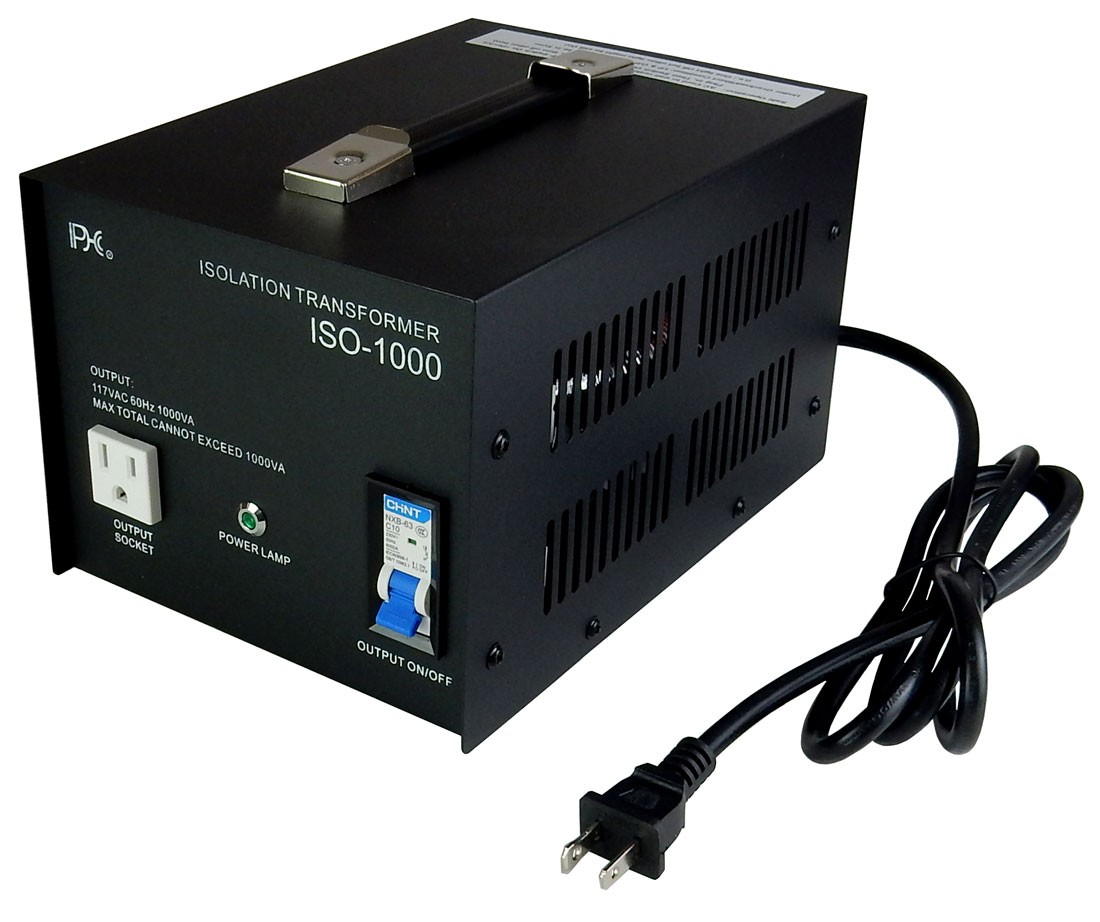 1000VA/Watts AC Isolation Transformer with 117VAC Isolated Output Voltage 1000VA/Watts AC Isolation Transformer with 117VAC Isolated Output Voltage
