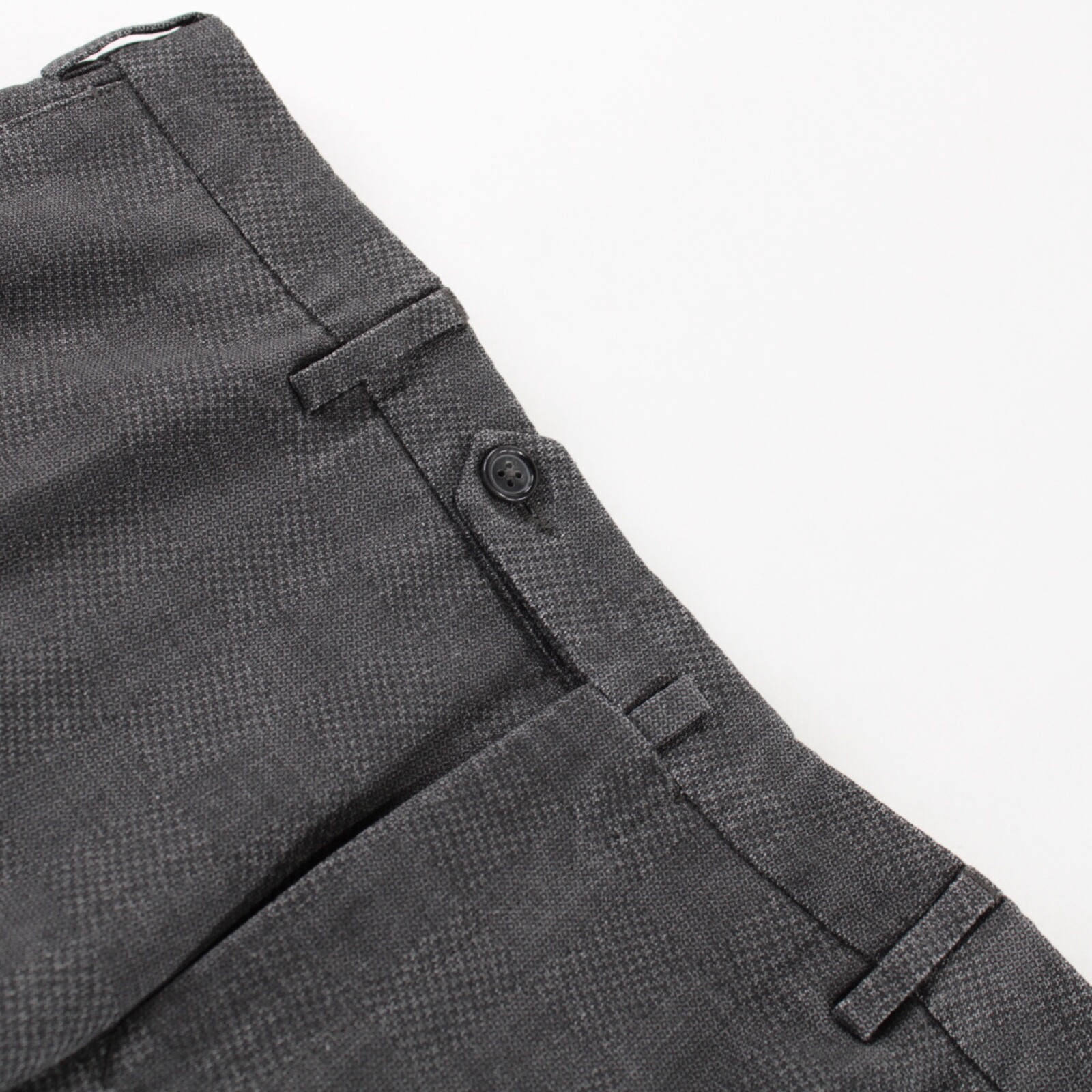 Incotex NWT Dress Pants Size 52 36 US In Tonal Gray 100% Wool