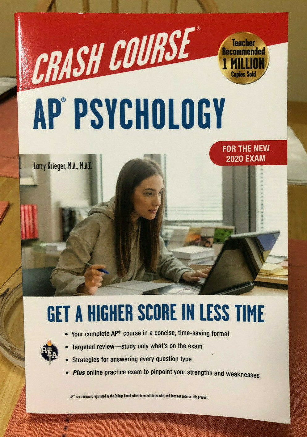 CRASH COURSE FOR AP PSYCHOLOGY - LARRY KRIEGER - 3RD ED - 2020 - LIKE NEW CRASH COURSE FOR AP PSYCHOLOGY - LARRY KRIEGER - 3RD ED - 2020 - LIKE NEW