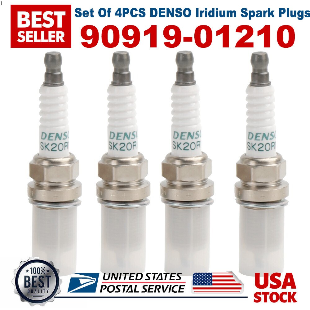 4 Pcs DENSO Iridium Spark Plugs For Toyota Camry Rav4 90919-01210 SK20R11 3297