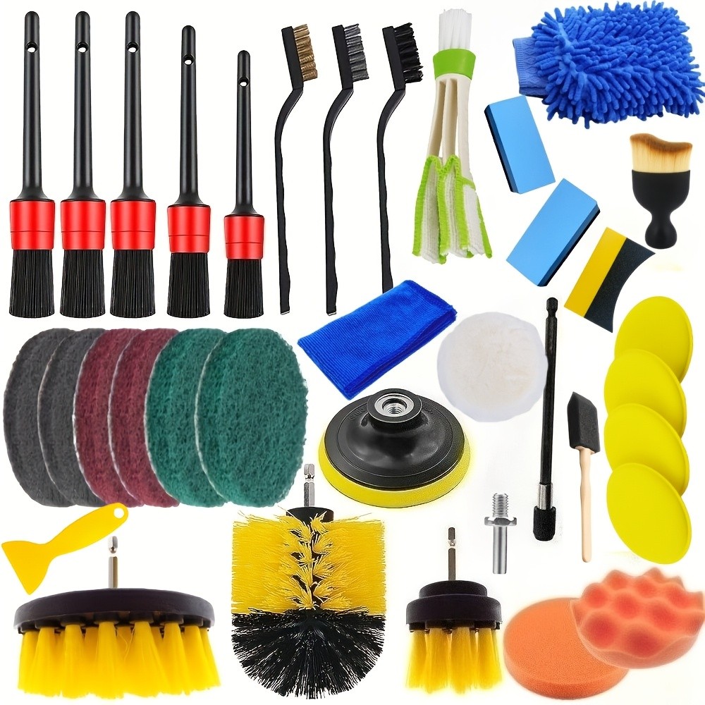 Car Detailing Brush Kit Auto Air Outlet Interior Cleaning Brush Set