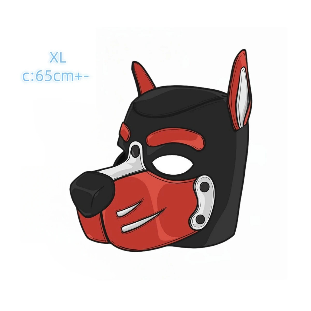 Pup Puppy Play Hood Masks W/ Many Faces Cosplay Costume Party