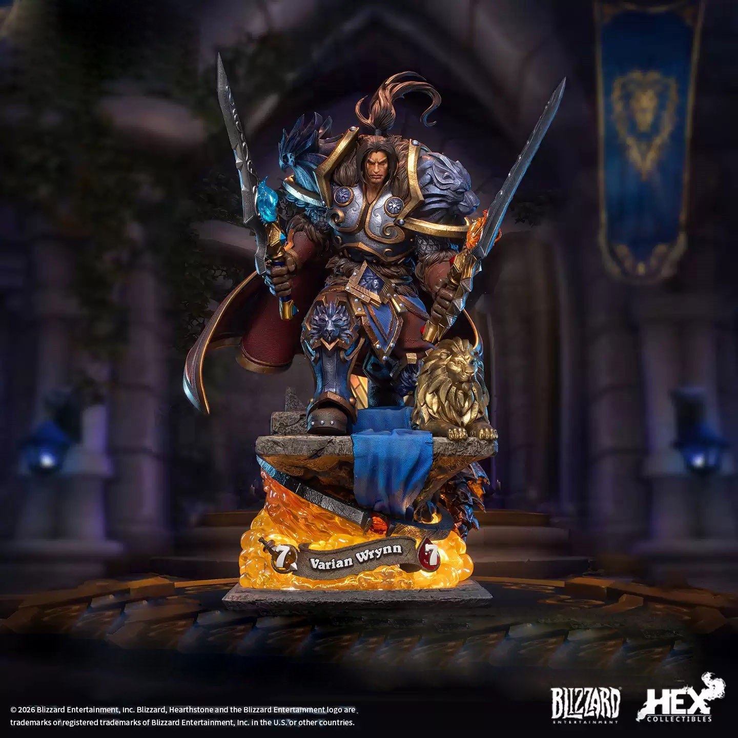 Official Authentic World of Warcraft Varian Wrynn 1/10 Limited Statue New