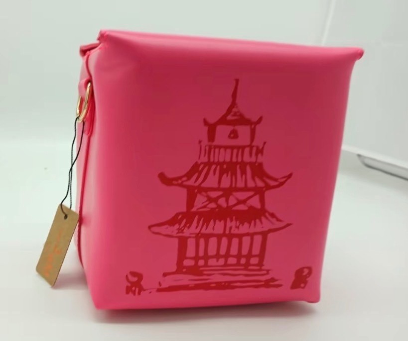 Hello 3am Chinese Food Takeout Box 3D Purse Pink Novelty Purse Hello 3am Chinese Food Takeout Box 3D Purse Pink Novelty Purse