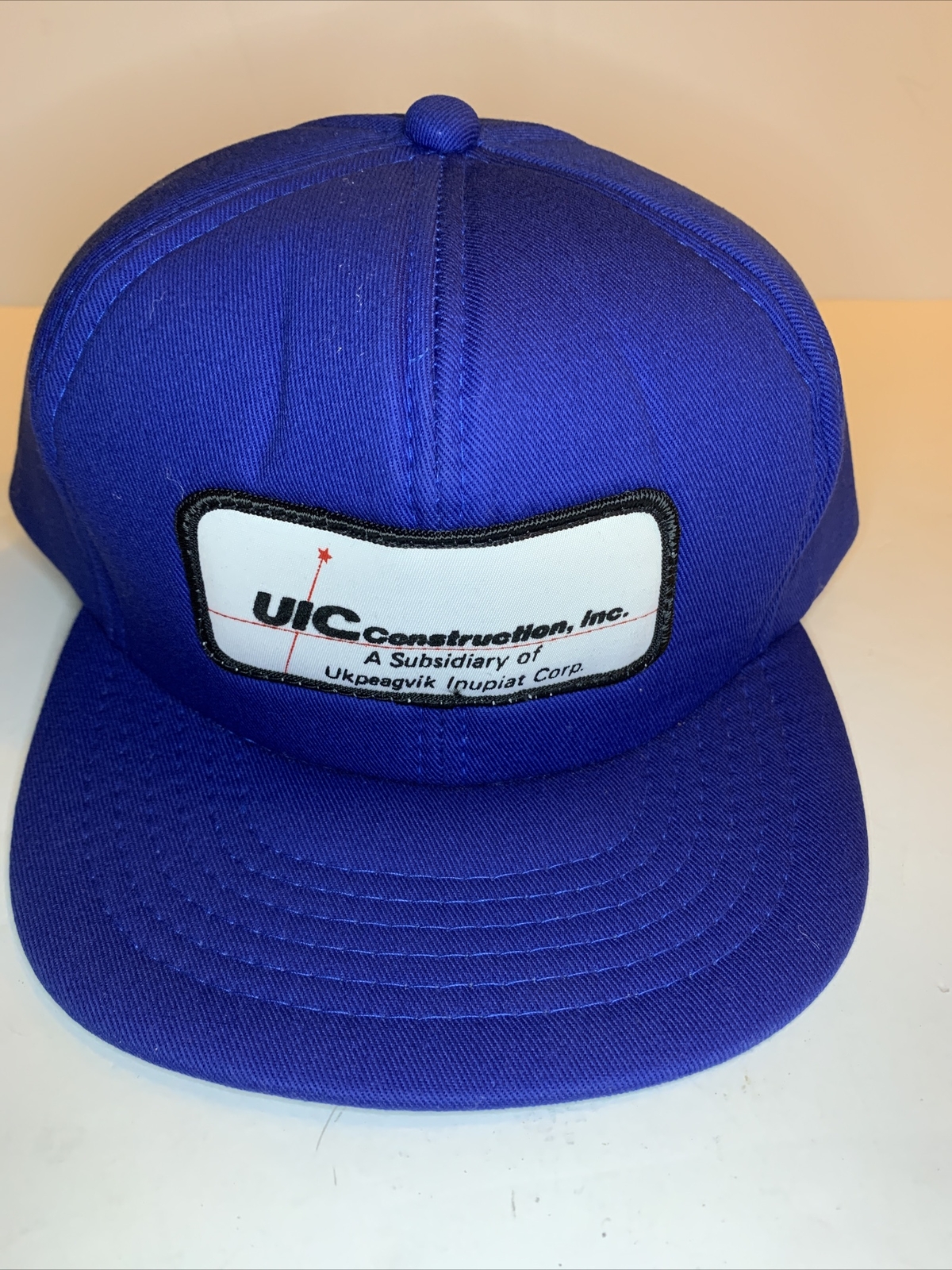 Vintage UIC CONSTRUCTION, Inc Ukpaegvik Ipupiat Snapback Trucker Cap Hat Patch Vintage UIC CONSTRUCTION, Inc Ukpaegvik Ipupiat Snapback Trucker Cap Hat Patch