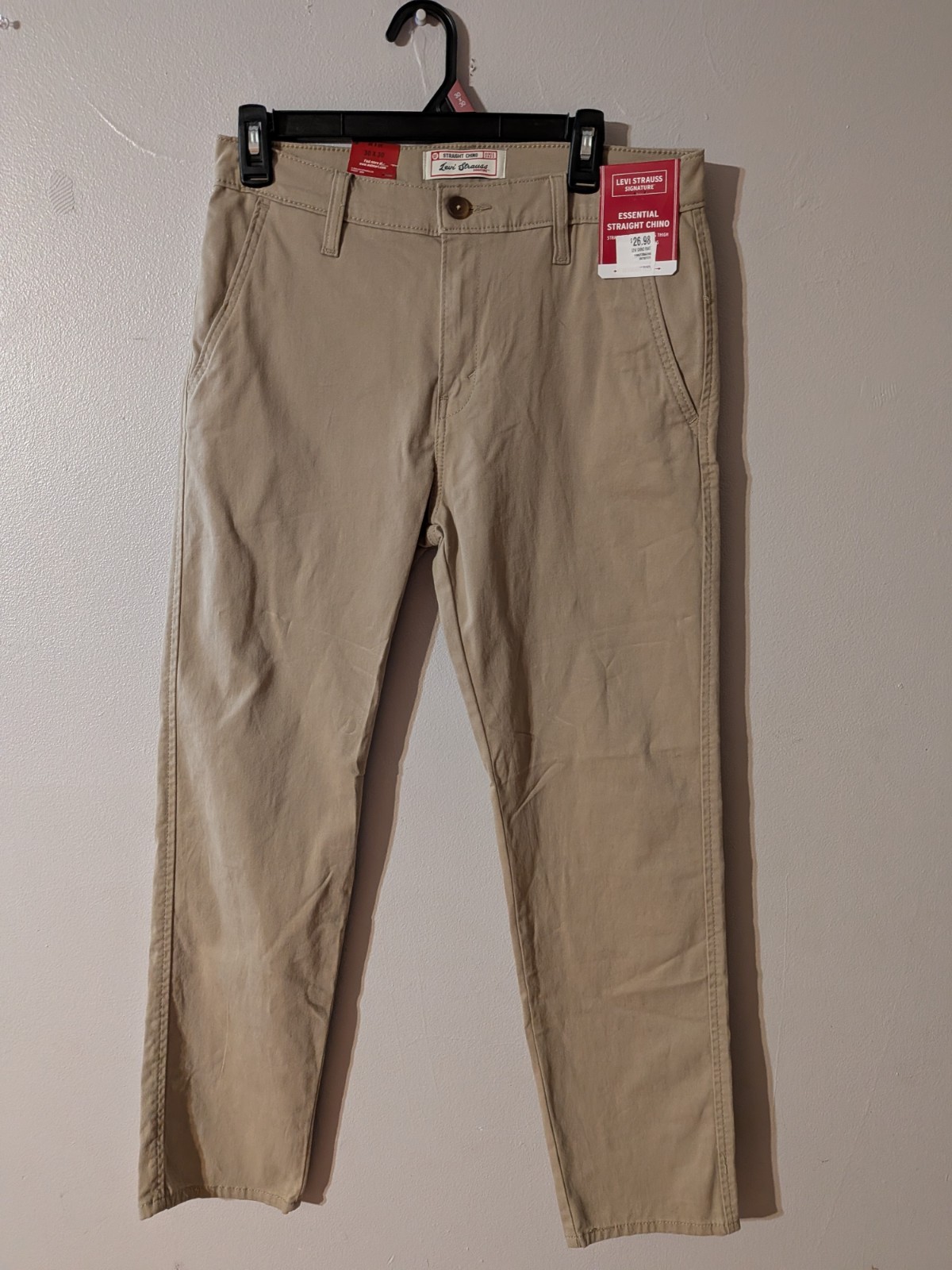 New Men\'s Size 30x30 Levi Strauss Signature Straight Chino Pants NWT New Men\'s Size 30x30 Levi Strauss Signature Straight Chino Pants NWT