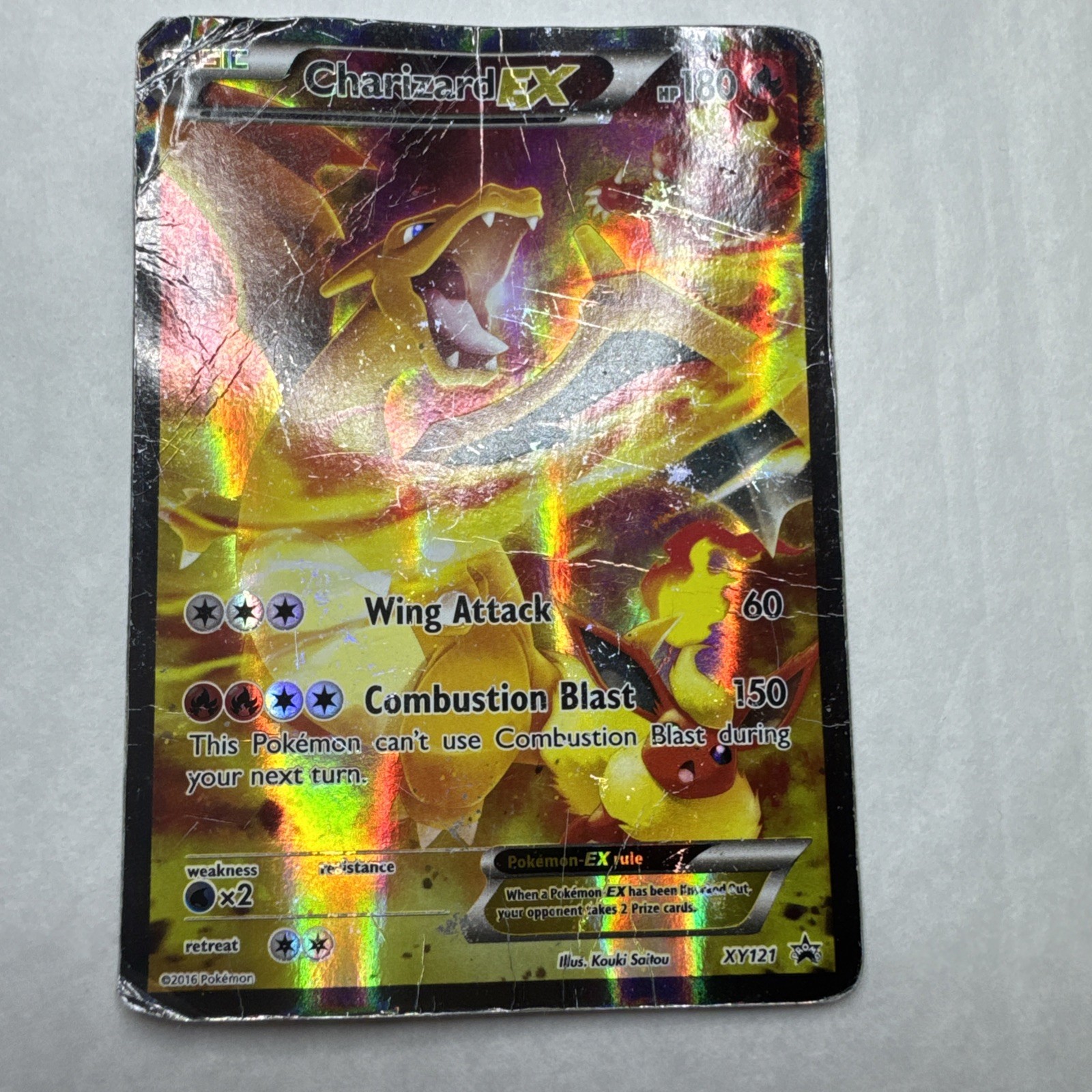 The Pokemon Company Charizard EX XY121 XY Holo Promo Full Art EN 180HP 2016 The Pokemon Company Charizard EX XY121 XY Holo Promo Full Art EN 180HP 2016