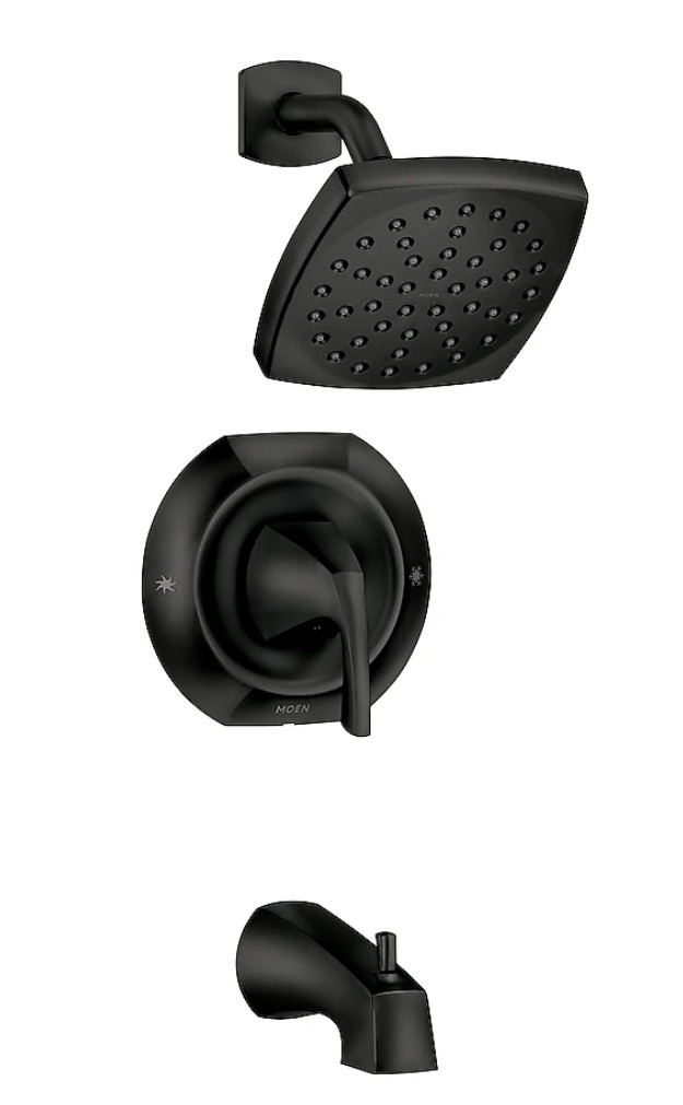 Moen Lindor 82504BL Single-Handle Bathtub and Shower Faucet - Matte Black.NEW Moen Lindor 82504BL Single-Handle Bathtub and Shower Faucet - Matte Black.NEW
