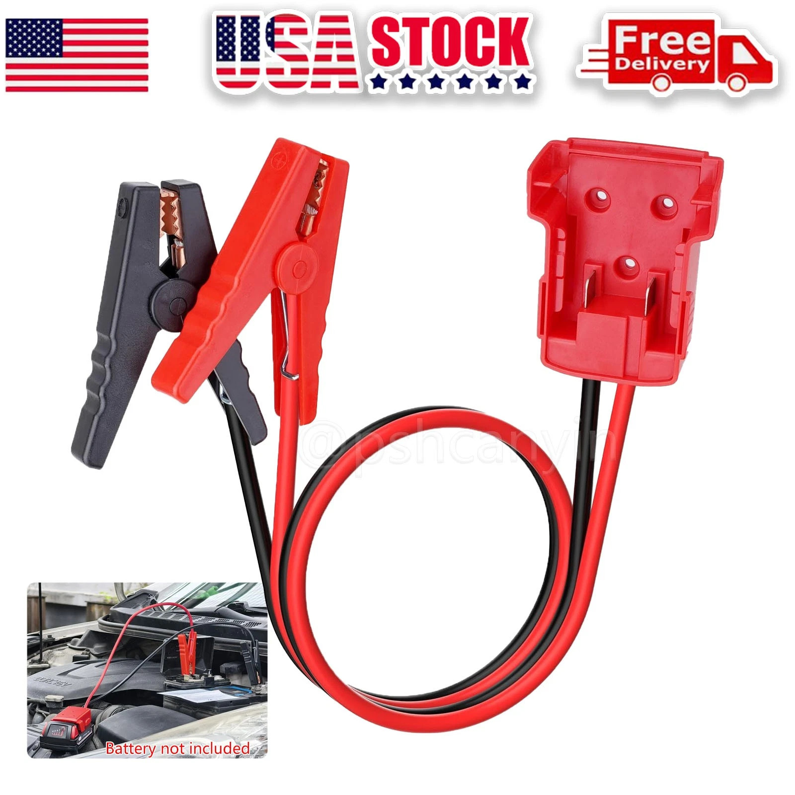 Power Battery Jumper Starter Jump Kit for Milwaukee M18 8 AWG Auto Booster Cable