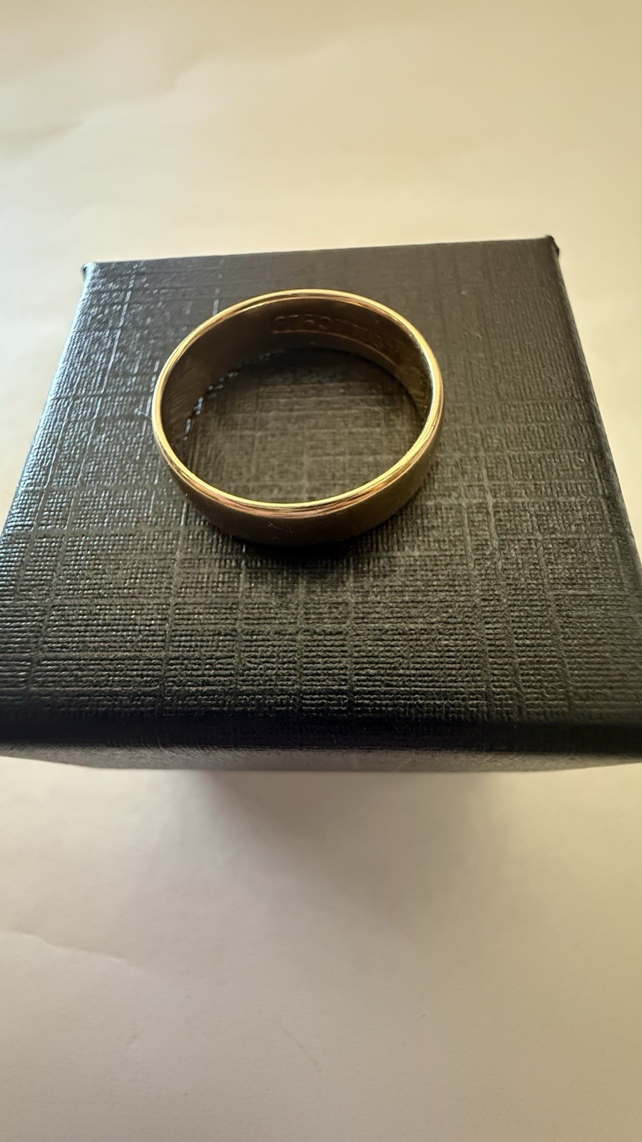 Antique 18k Yellow Gold Wedding Band Ring 3.7g Size 6