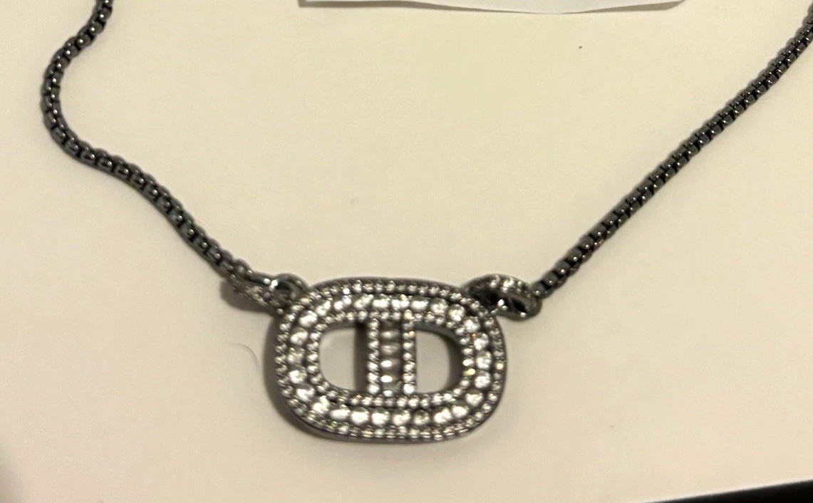 BP April Bday necklace on hematite