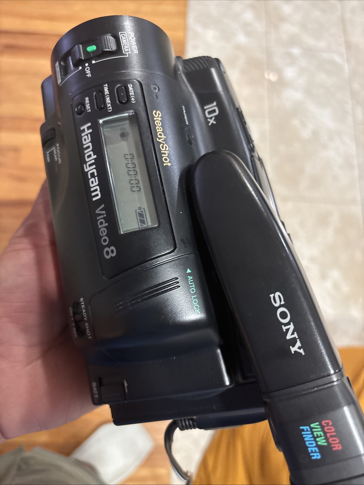 Sony Handycam Video 8 10x Zoom CCD-TR91 Camcorder w/ Charger Power Adapter Work