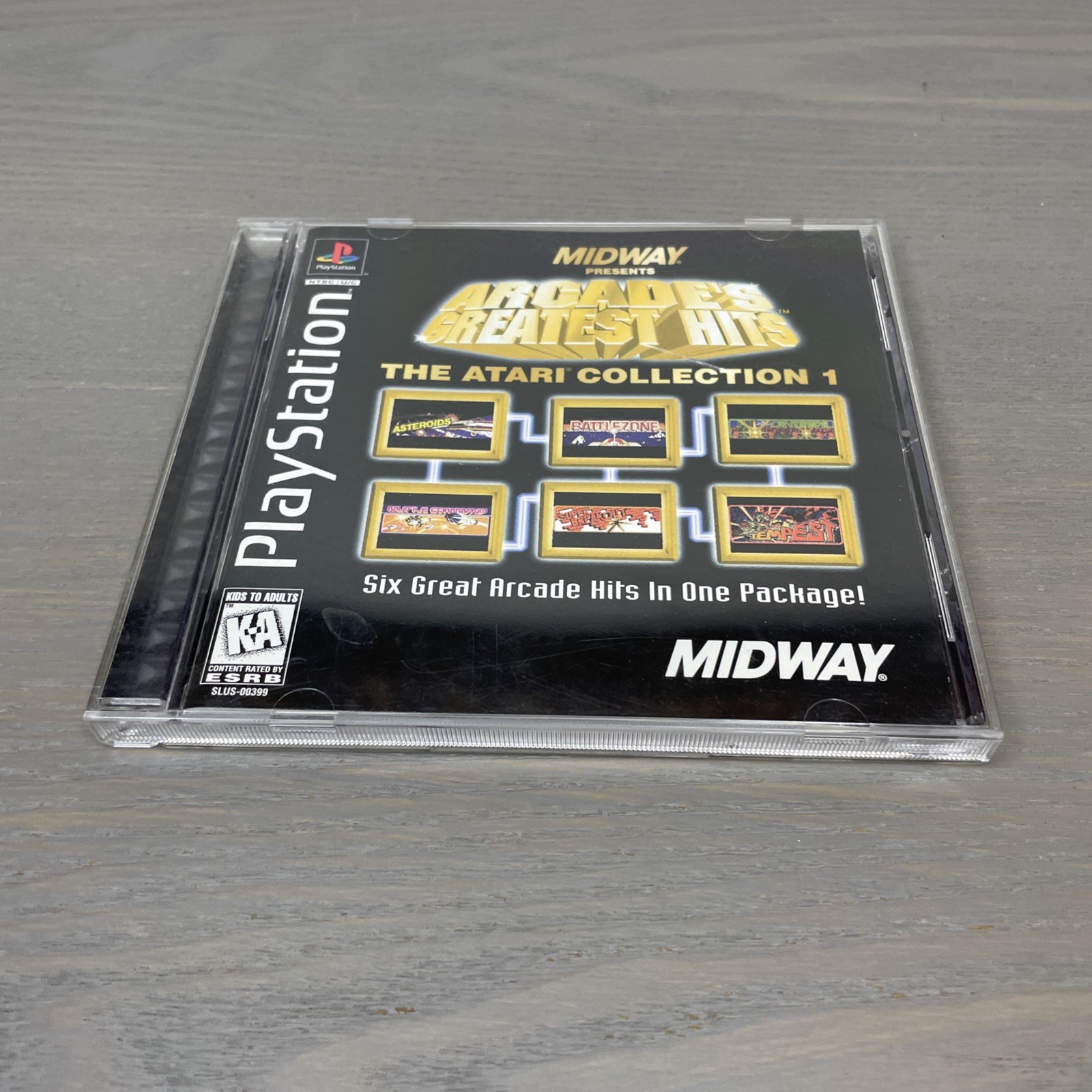 Midway Arcades Greatest Hits Atari Collection PS1 PlayStation Disc Manual Case Midway Arcades Greatest Hits Atari Collection PS1 PlayStation Disc Manual Case