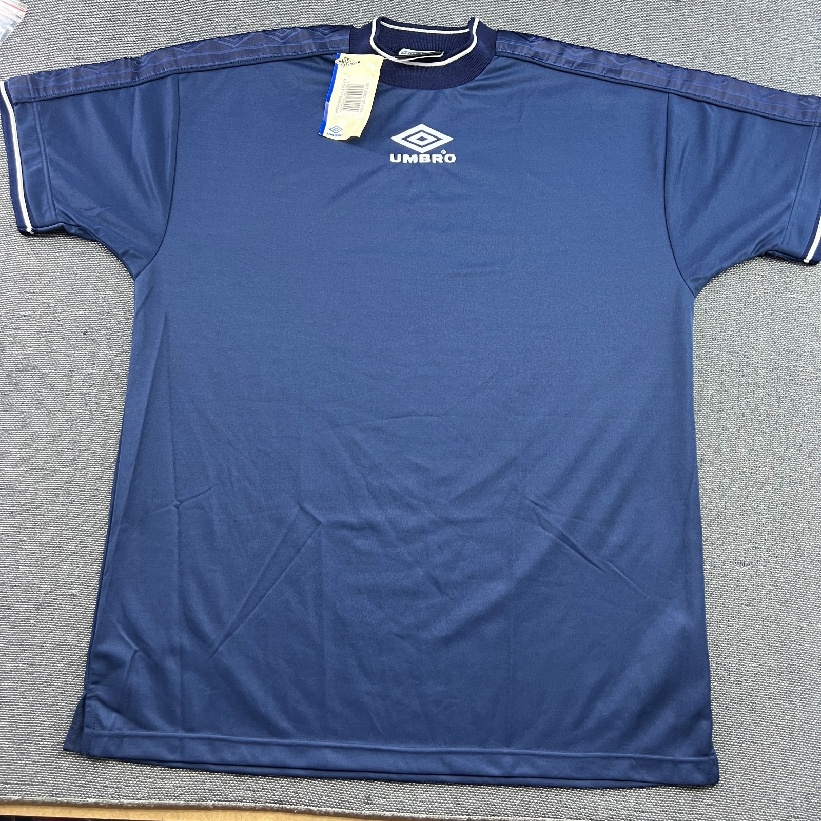 Vintage Umbro 90s Template Shirt Football Jersey Mens XL Blue Soccer Shirt