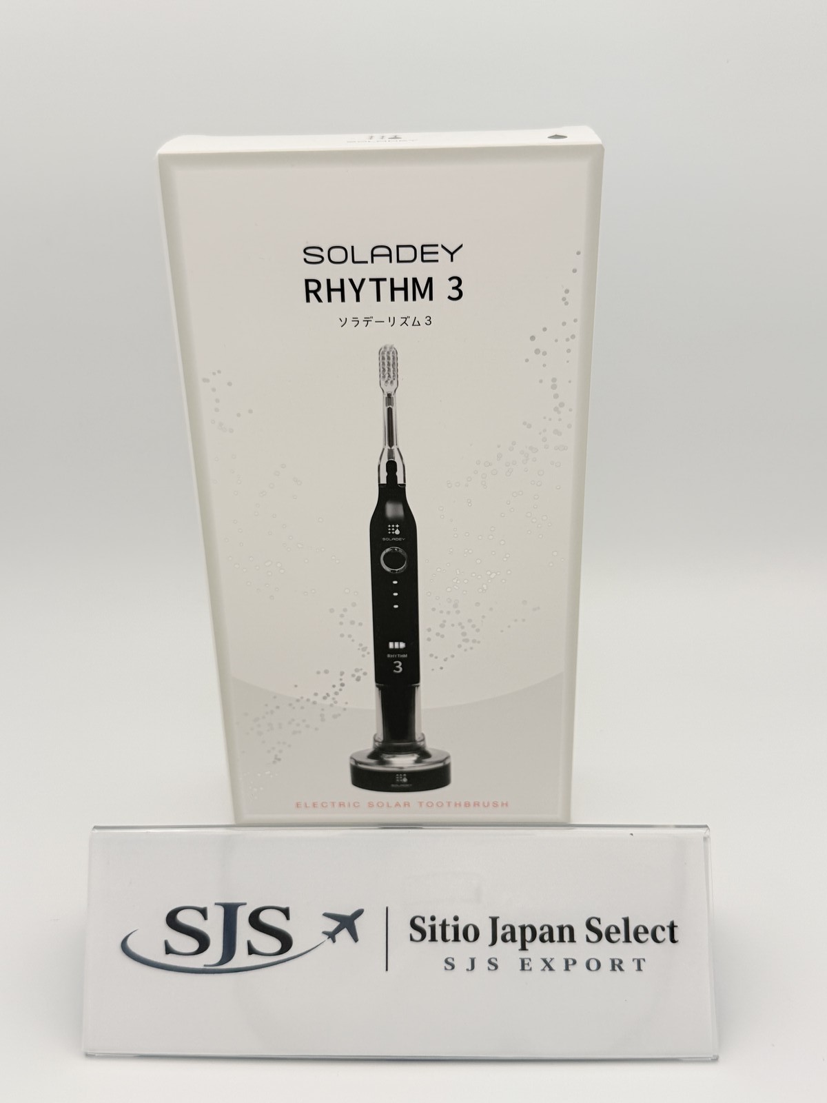 SOLADEY Rhythm3 Sonic Electric Toothbrush Piano Black USB Rechargeable Japan New