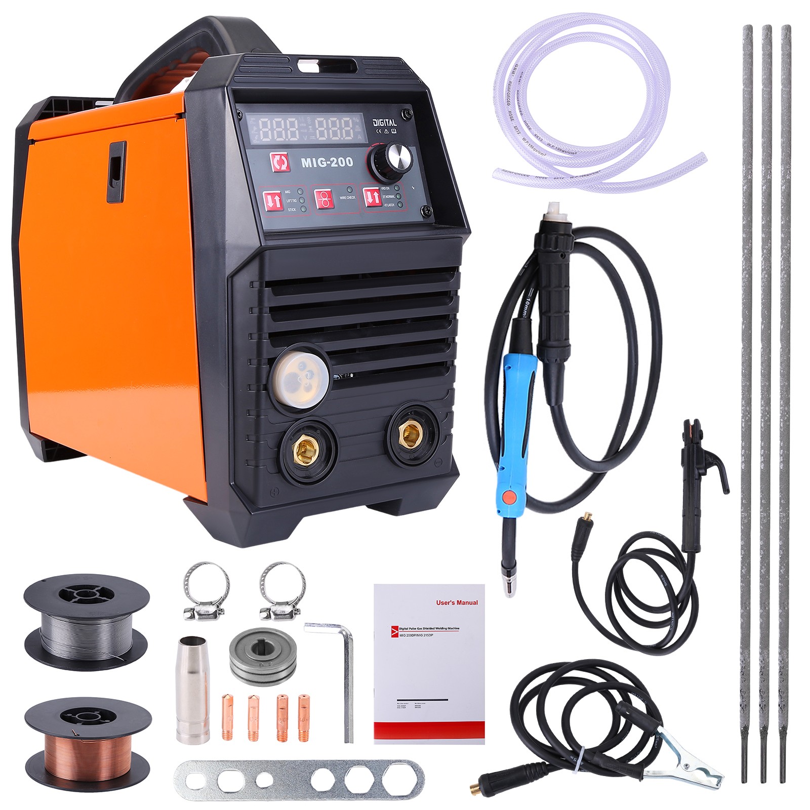 140 Amp MIG/Tig/Arc Welder 220V Tweco-Style Torch Unit for Metal & Thin Steel