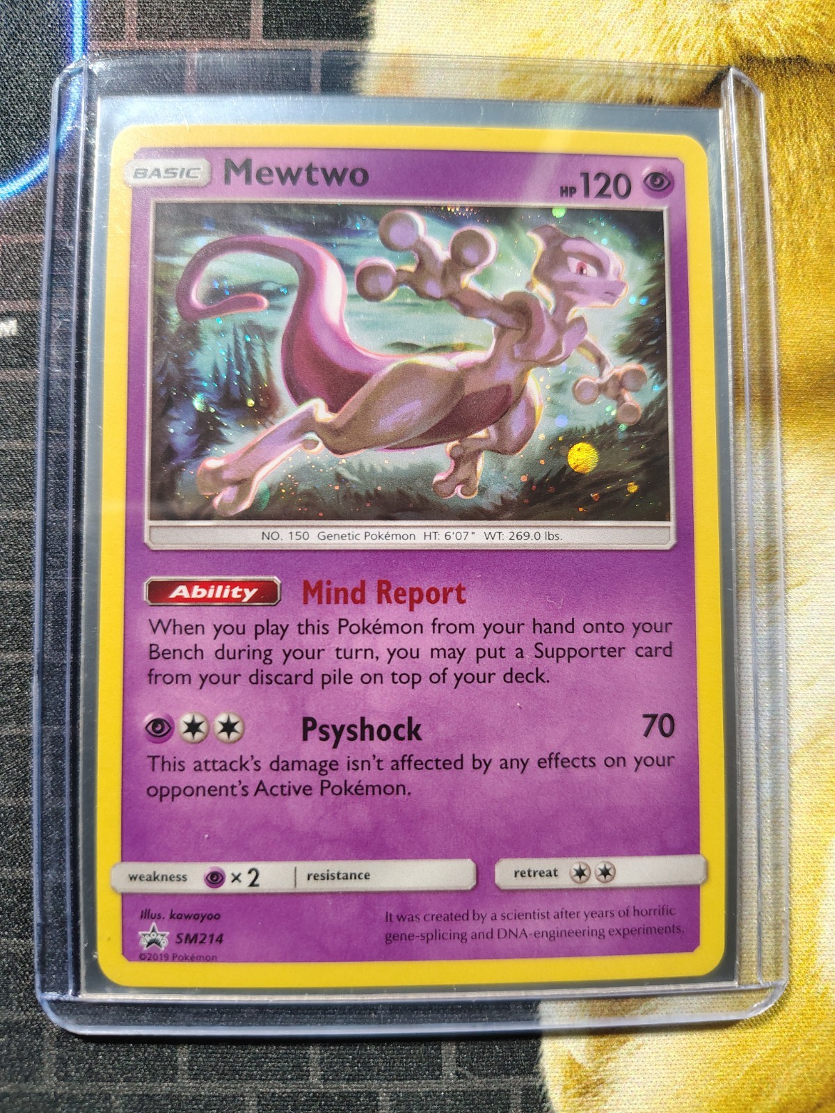 Mewtwo - Pokemon TCG 2019 - Black Star Promo - Holo - SM214  