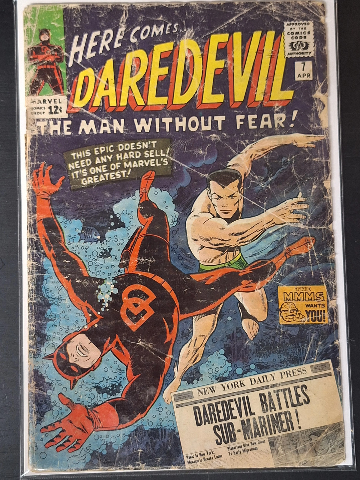 Daredevil 7 Marvel 1965 1st App of Daredevil\'s Red Suit Daredevil 7 Marvel 1965 1st App of Daredevil\'s Red Suit