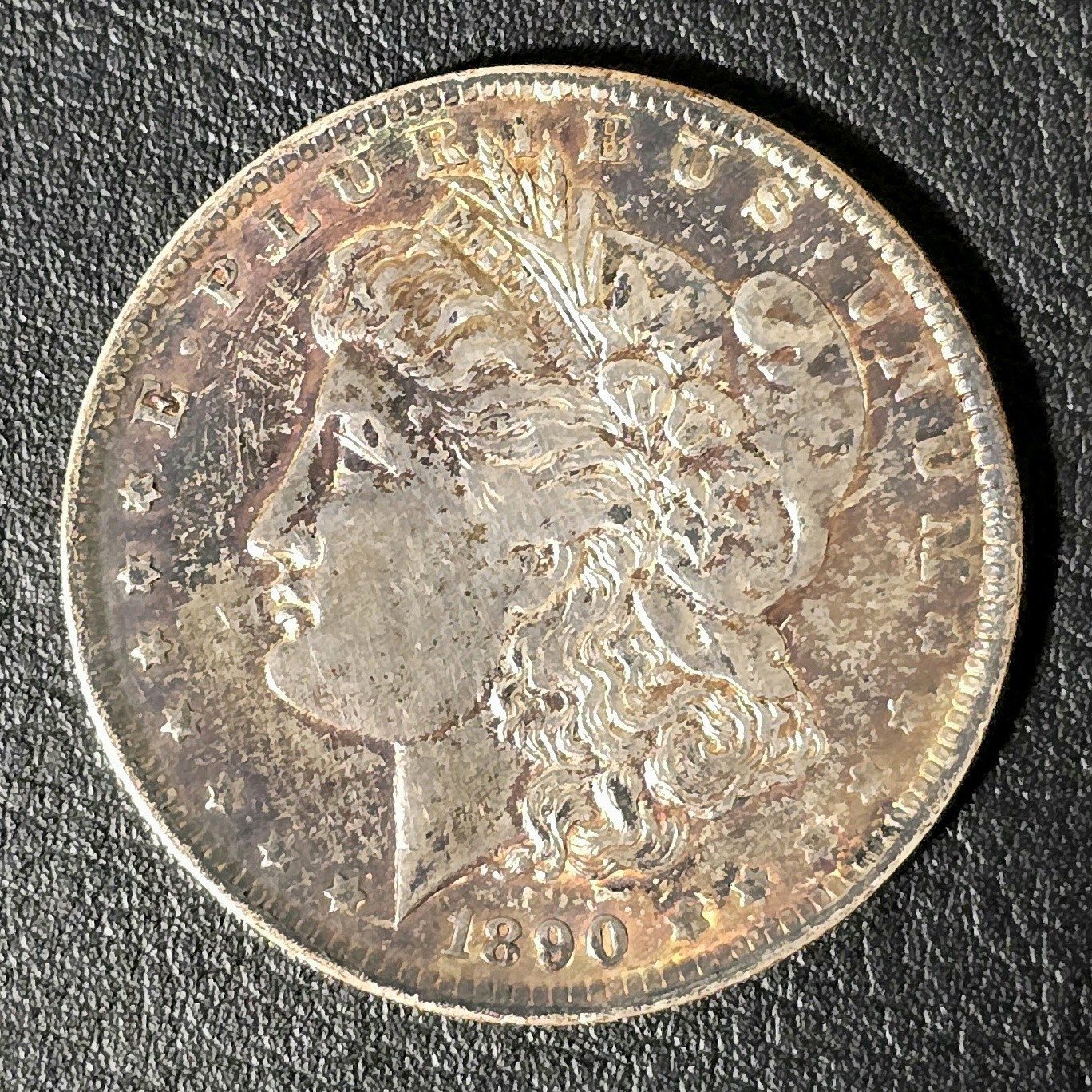 1890 O Morgan Silver Dollar - Toning