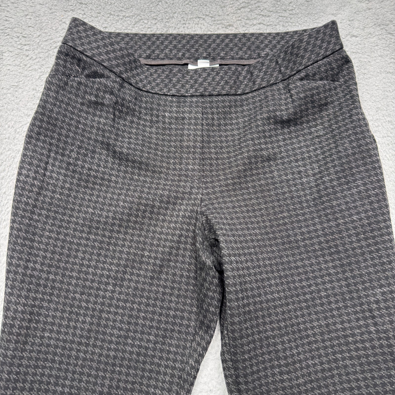 J Jill Pants Womens Medium Gray Ponte Knit Slim Leg Pull On Office 30x27