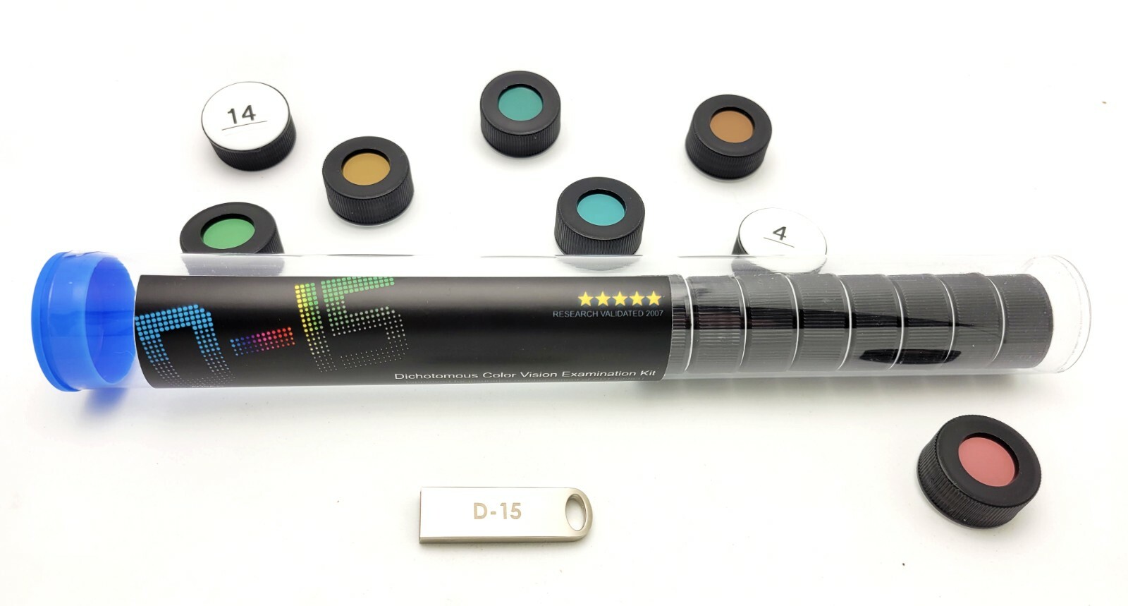 Farnsworth Munsell D-15 Color Vision Test. Includes test sheet, & manual.  NEW
