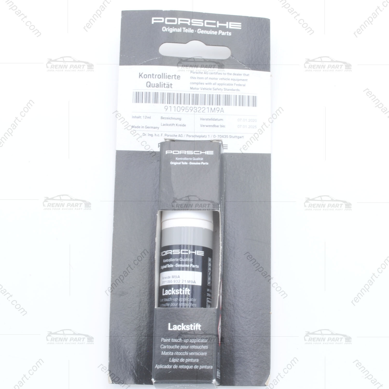 New Genuine Porsche Touch Up Paint CHALK Paint Code M9A OEM New Genuine Porsche Touch Up Paint CHALK Paint Code M9A OEM