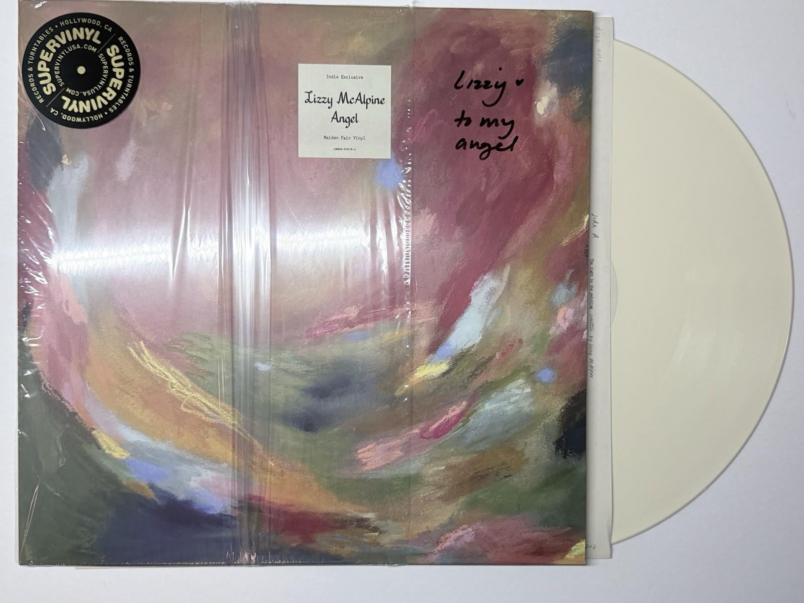 Lizzy McAlpine Angel SIGNED ON COVER “to my angel” Maiden Fair Vinyl