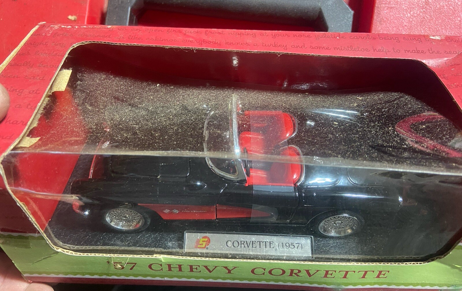 57 Chevy Corvette Convertible Die Cast Black