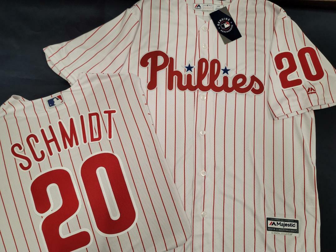 20114 Majestic Phillies MIKE SCHMIDT Vintage Sewn Baseball JERSEY All Sizes 20114 Majestic Phillies MIKE SCHMIDT Vintage Sewn Baseball JERSEY All Sizes