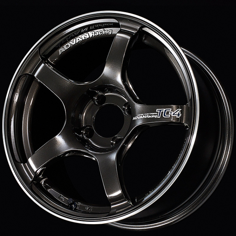 Advan TC4 16x7.5 +35 Offset 4x100 63mm Bore Black Gunmetallic w/Ring