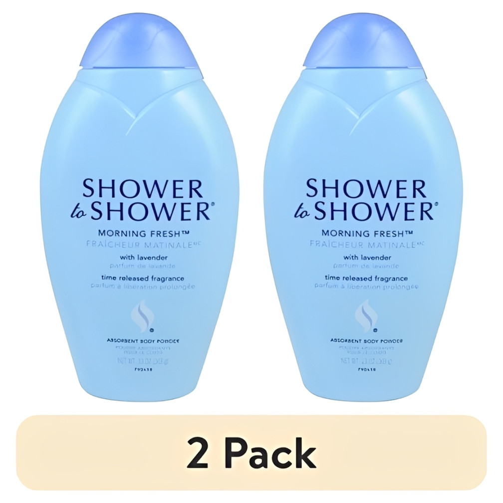 (2 pack) Shower to Shower Talc Free Body Powder Moisture Control for Women and M