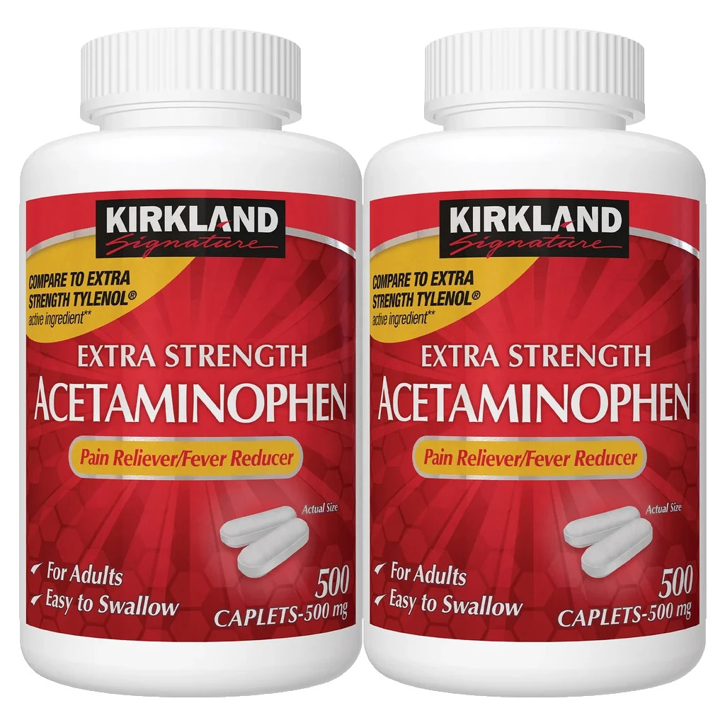 Acetaminophen 500 mg 1000 Caplets Exp 12/27 Compare Tylenol Extra Strength