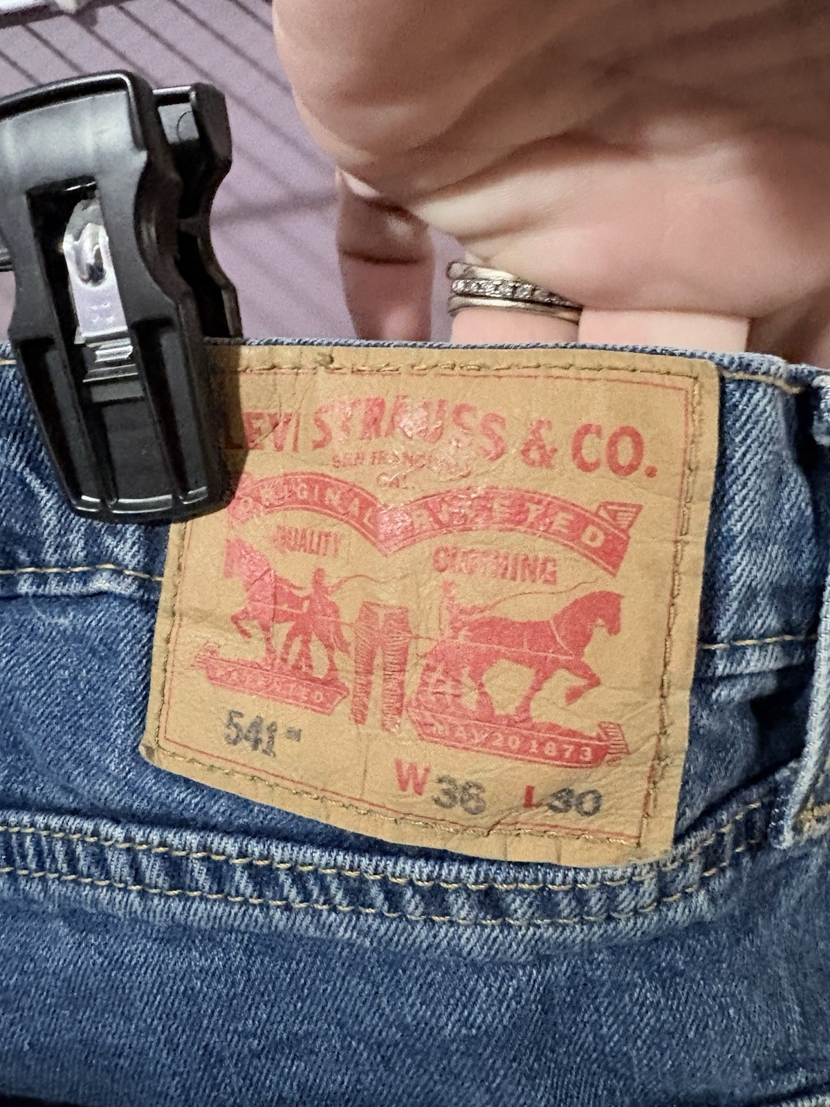 Levi Jeans 2 Pair.   Sports Flex Style 541.  36 X 30.  BRAND NEW CONDITION.