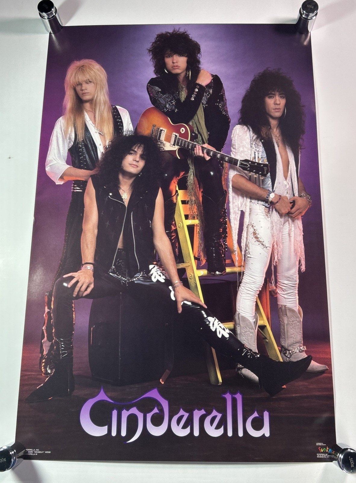 1988 Vintage Cinderella Poster 22” x 33.5” “Cinderella III” Funky 1988 Vintage Cinderella Poster 22” x 33.5” “Cinderella III” Funky
