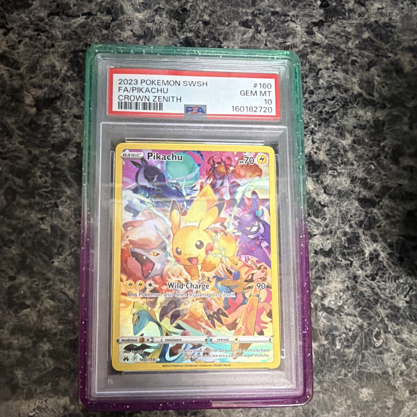 Pokemon Pikachu PSA 10 160/159 Crown Zenith Secret Rare Holo Full Art Eng 2023 Pokemon Pikachu PSA 10 160/159 Crown Zenith Secret Rare Holo Full Art Eng 2023
