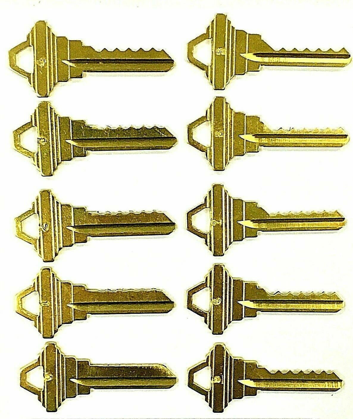 1 Schlage SC4 1145A Space And Depth Keys 6 Cut Blanks 1 Schlage SC4 1145A Space And Depth Keys 6 Cut Blanks