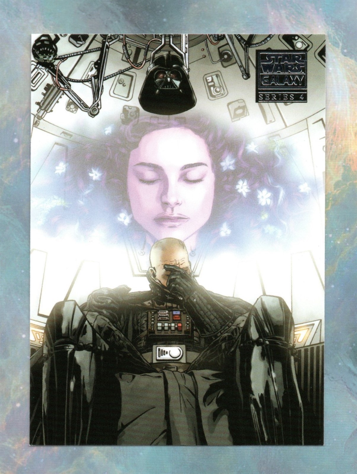 2009 Topps Star Wars Galaxy Series 4 BASE #120 / CHECKLIST - PADME & DARTH VADER