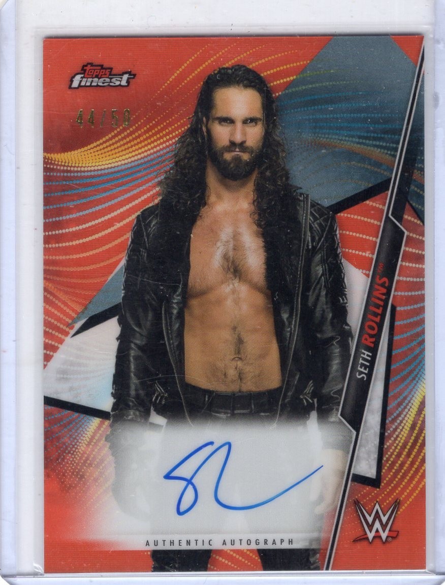 2020 Topps WWE Finest Auto SETH ROLLINS 44/50 Orange Refractor AUTOGRAPH 2020 Topps WWE Finest Auto SETH ROLLINS 44/50 Orange Refractor AUTOGRAPH