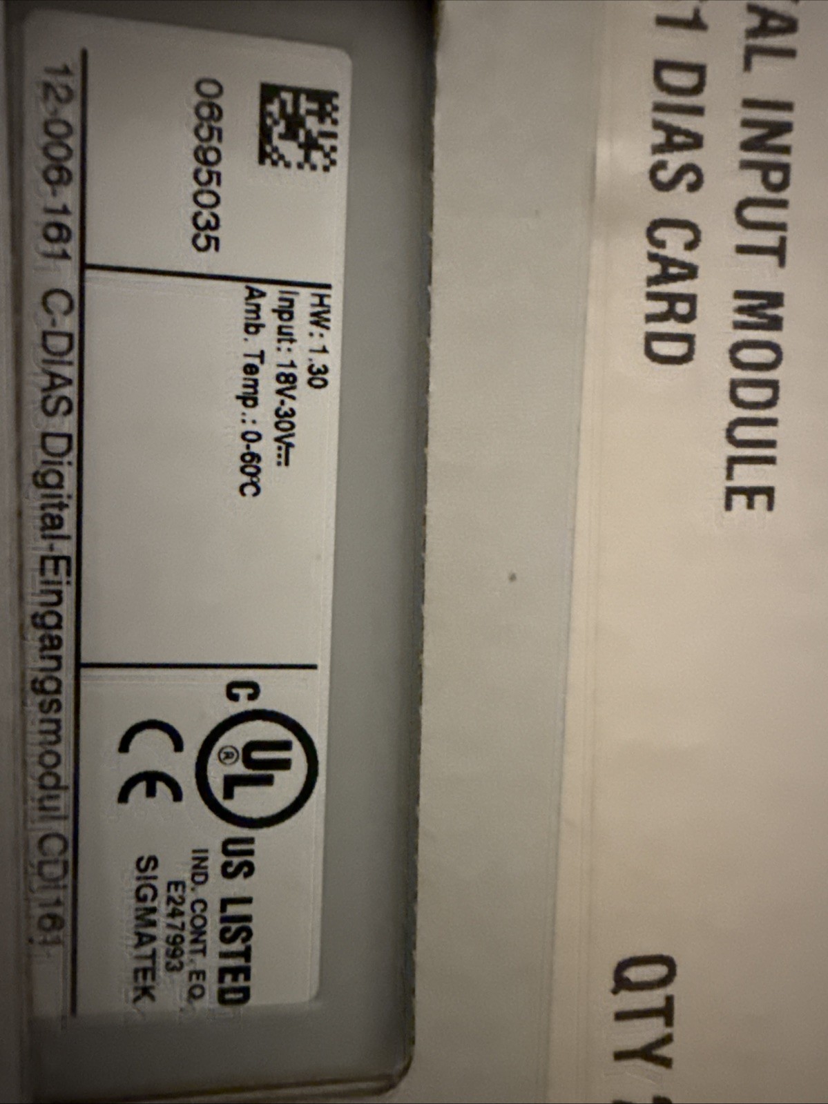 NEW Sigmatek CDI161 Module Fast Shipping NEW Sigmatek CDI161 Module Fast Shipping