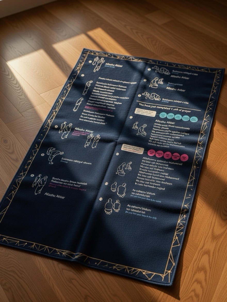 New Step By Step Muslim prayer mat Non Slip New Step By Step Muslim prayer mat Non Slip