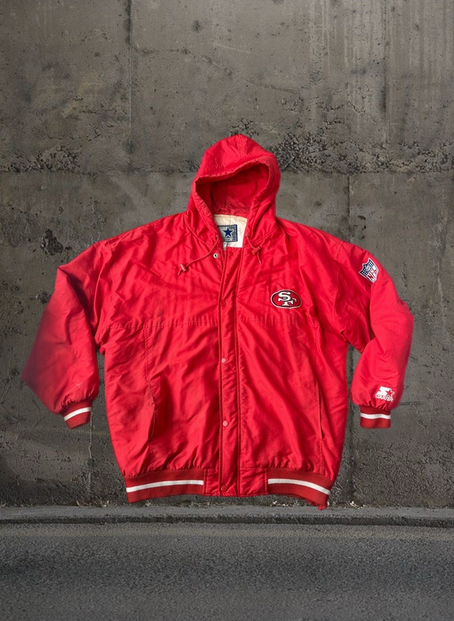 Vintage 90s Starter San Francisco 49ers NFL Jacket Mens XL Red  Rare