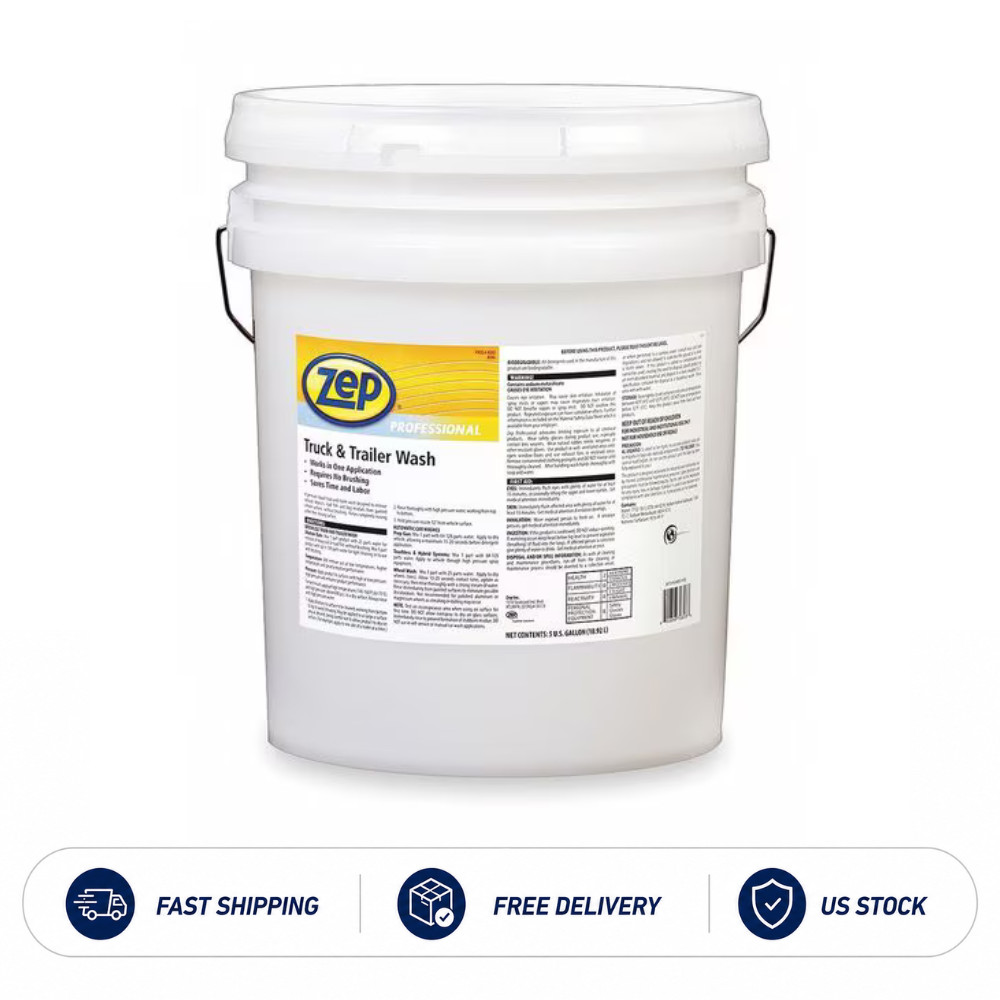 Zep 1041566 Truck And Trailer Wash, Pail, 5 Gal Concentrate, Liquid, Mild Zep 1041566 Truck And Trailer Wash, Pail, 5 Gal Concentrate, Liquid, Mild