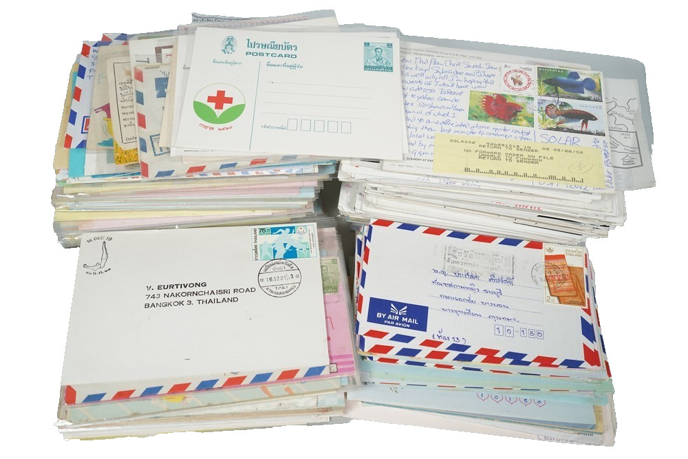 Thailand Collection Of 150 Post Cards & 250 Covers