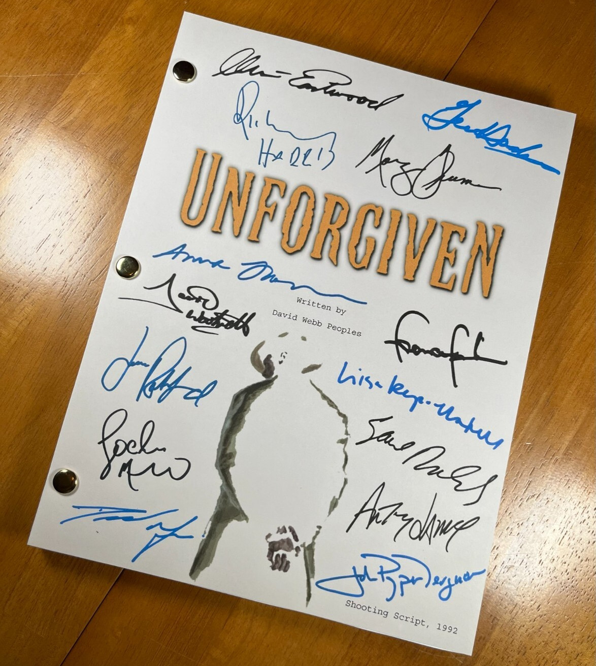 Unforgiven Script Signed- Autograph Reprints- 130 Pages- Clint Eastwood