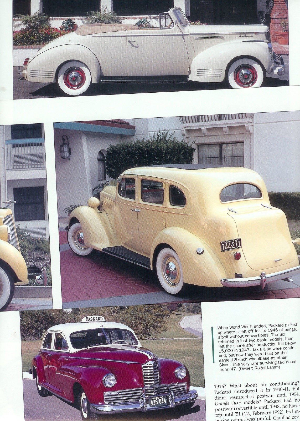 1937 1938 1939 1940 1941 1942 1947 PACKARD SIX 13 pg REVIEW 1937 1938 1939 1940 1941 1942 1947 PACKARD SIX 13 pg REVIEW